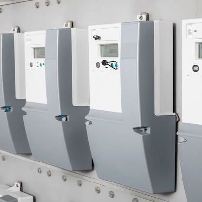 Colonne de compteurs électriques