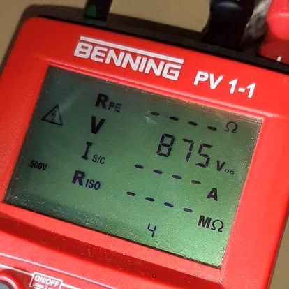 Mesure sur installation photovoltaïque